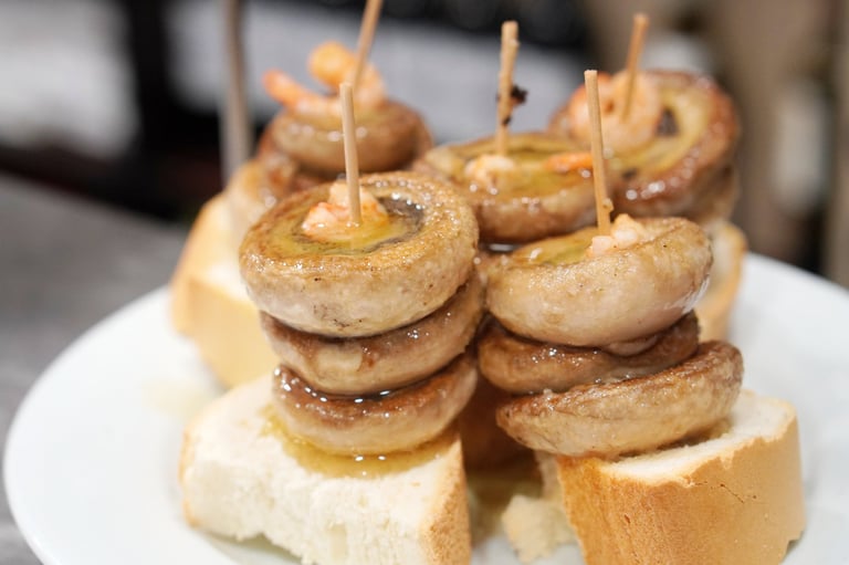 Pinchos y tapas del Bar El Paseo